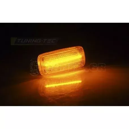 Πλαϊνά Φλας Φτερού Για Audi A3 8L 00-03 / A4 B5 99-01 / A6 C5 97-04 / TT 8N 99-06 Led Smoke 2 Τεμάχια 