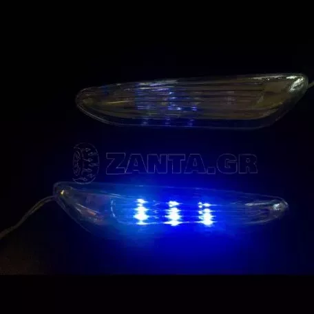 Πλαϊνά Φλας Φτερού Universal Led TR-6211W/B 2 Τεμάχια 