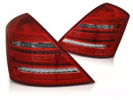 Πίσω φανάρια led για Mercedes W221 S-class (2005-2011) - facelift design με τρεχούμενο φλας - σετ 2τμχ. 
