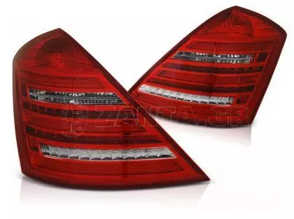 Πίσω φανάρια led για Mercedes W221 S-class (2005-2011) - facelift design με τρεχούμενο φλας - σετ 2τμχ.