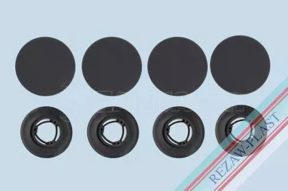 Πιαστράκια Rezaw-Plast για RENAULT - 4τμχ. για 2 πατάκια 
