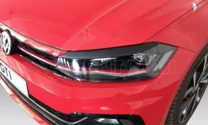 Φρυδάκια φαναριών για  VW Polo MK6 (2018+) - μαύρο 