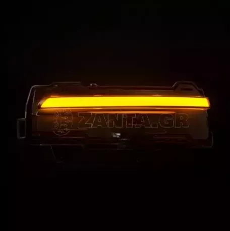 Τρεχούμενα led φλας για καθρέφτες για Land Rover Evoque 2 (2018+) - φιμέ με τρεχούμενο φλας - σετ 2τμχ. 