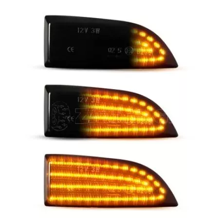 Τρεχούμενα led φλας για καθρέφτες για Renault Scenic (2009-2015), Megance (2008-2015), Fluence, Latitude, Safrane (2009-2015) - φιμέ με τρεχούμενο φλας - σετ 2τμχ. 