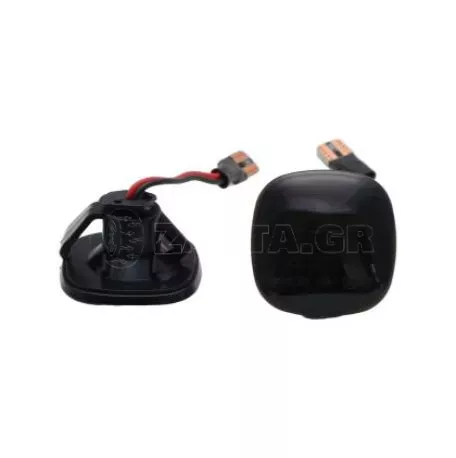 Led φλας φτερού για Audi A3 8L (1996-2001), A4 B5 (1995-2000) / Skoda Fabia 1 - φιμέ με τρεχούμενο φλας - σετ 2τμχ. 