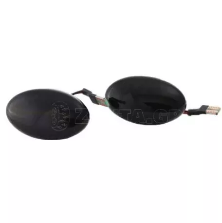 Led φλας φτερού για Smart Fortwo W450 (1998-2007), Vito (2003+), A-Class W168 (1997-2001) - φιμέ με τρεχούμενο φλας - σετ 2τμχ. 