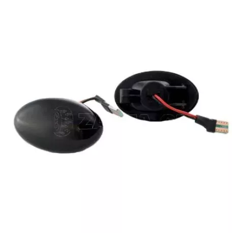 Led φλας φτερού για Smart Fortwo W450 (1998-2007), Vito (2003+), A-Class W168 (1997-2001) - φιμέ με τρεχούμενο φλας - σετ 2τμχ. 