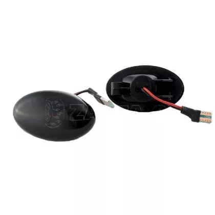Led φλας φτερού για Smart Fortwo W450 (1998-2007), Vito (2003+), A-Class W168 (1997-2001) - φιμέ με τρεχούμενο φλας - σετ 2τμχ.