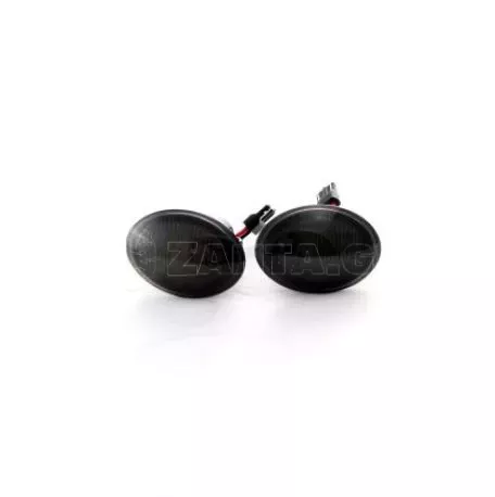 Led φλας για FIAT 500 (2007+) / FORD KA (2008+) / LANCIA YPSILON - smoke - σετ 2τμχ. 
