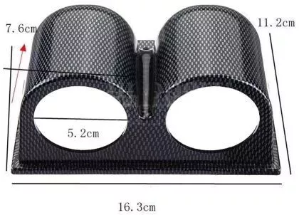 Κονσόλα - βάση για 2 όργανα μέτρησης 52 mm - carbon 