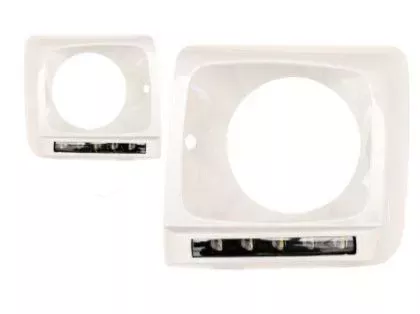 Led φώτα ημέρας για Mercedes W461 / W463 G-CLASS (1989-2010) - γκρι με φιμέ φώτα ημέρας