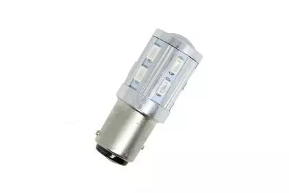 Led λάμπα BA15S με 16 ultra bright led και προτζέκτορα μονού φωτισμού κόκκινη - 1τμχ. 