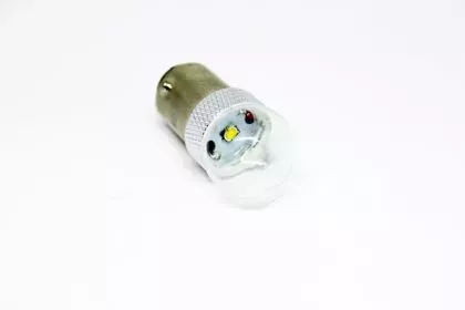 Led λάμπα  BA15S me 5W CREE led σε γυάλινο κάλυκα μονού φωτισμού κίτρινη - 1τμχ. 