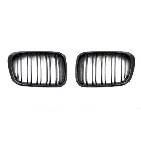 Μάσκα για BMW E46 sedan / combi (1998-2001) και compact (2001-2005)  - μαύρη Piano Design - 2τμχ. 