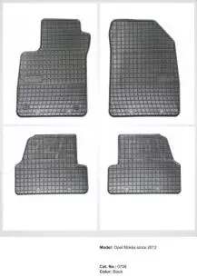 Λαστιχένια πατάκια Frogum για OPEL Mokka  (2012-2019) / CHEVROLET Trax (2013-2022) - 4τμχ. 