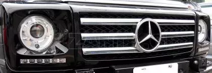Φώτα ημέρας για Mercedes W461 / W463 G-CLASS (1989-2010) - ασημένια σετ 2τμχ. 