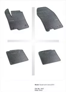 Λαστιχένια πατάκια Frogum για SUZUKI SX4 S-Cross (2013-2020) - 4τμχ. 