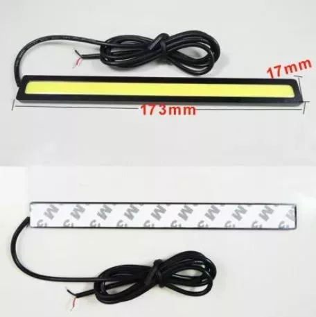 Universal led φώτα COB 17CM 10W - μαύρο - 2τμχ. 