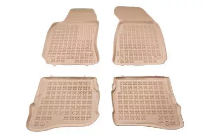 Λαστιχένια πατάκια Rezaw Plast για VW Passat B5 / B5.5 (1996-2005) - τύπου σκαφάκι - μπεζ - 4τμχ. 