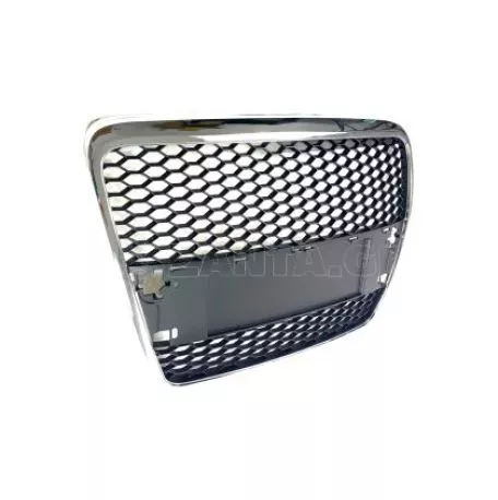 Μάσκα χωρίς σήμα για Audi A6 C6 (2004-2008) - με πλαίσιο χρωμίου  RS Look 