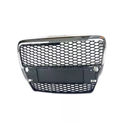 Μάσκα χωρίς σήμα για Audi A6 C6 (2004-2008) - με πλαίσιο χρωμίου RS Look