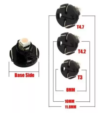 Led λάμπα τύπου T3 2W λευκή - 1τμχ. 