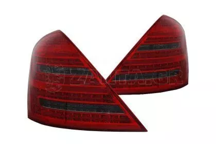 Πίσω φανάρια led για Mercedes W221 S-class (2005-2011) - φιμέ φλας - σετ 2τμχ. 