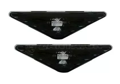 Φλας για Ford Focus (1998-2004) / Mondeo (2000-2007) - μαύρο - σετ 2τμχ. 