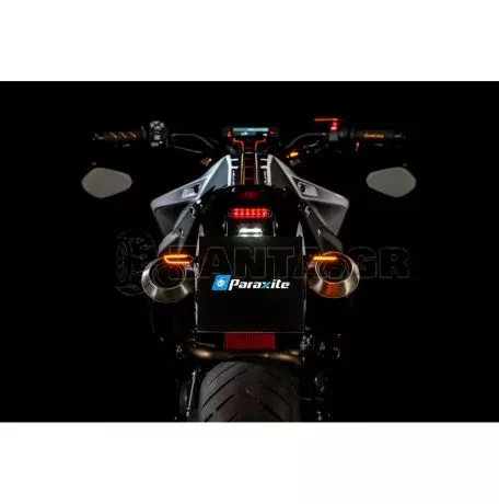 Paraxite ΦΛΑΣ MOTO PROJECT 002 ΜΑΥΡΑ 12V COB LED TECHNOLOGY PARAXITE - 2 ΤΕΜ. L.PTS002N 