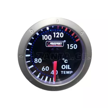 Σετ Οργάνων Αυτοκινήτου "Prosport" Mirror 52mm 4 Τεμαχίων Vacuum / Oil Temp / RPM / Βάση Κολώνας Τριπλή 