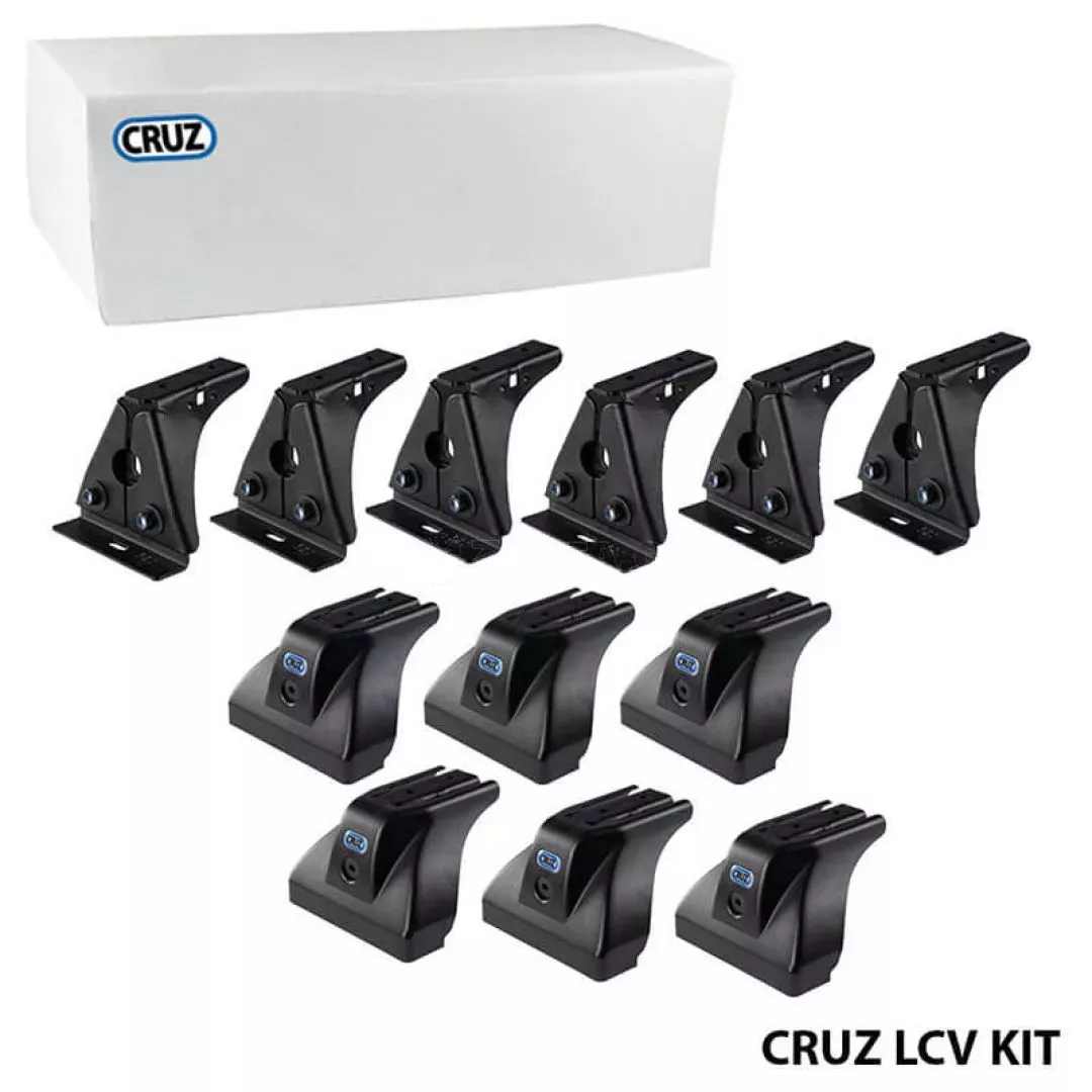 Πόδια / Άκρα Για Μπάρες & Σχάρες Οροφής CRUZ LCV 934-402 Για Renault Kangoo 98-08, 08-14, 14+ / Mercedes-Benz Citan W415 Long 13-21, Nissan Kubistar 97-08, NV250 13+ Σετ 6 Τεμάχια