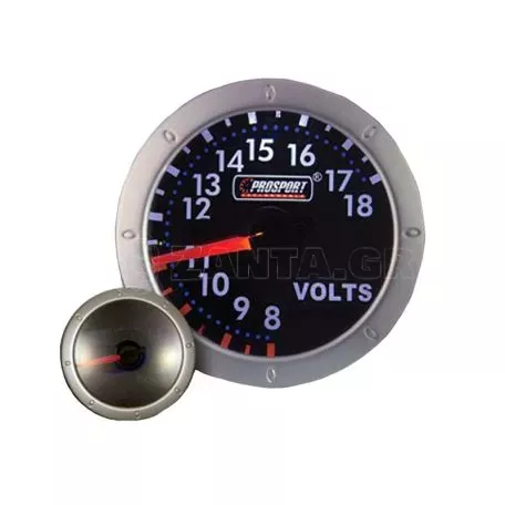 Βολτόμετρο Prosport Diamond Series Mirror Look Φιμέ 52mm 