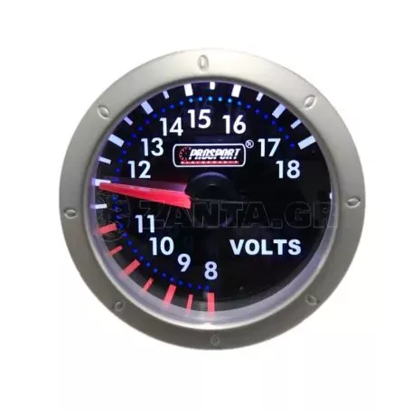 Βολτόμετρο Prosport Diamond Series Mirror Look Φιμέ 52mm 