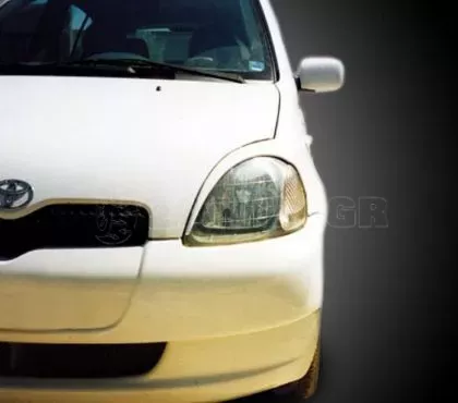 Φρυδάκια φαναριών για Toyota Yaris (1999-2005) - μαύρα
