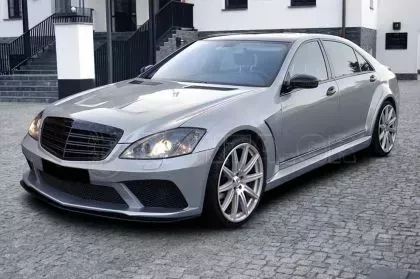 Μάσκα για Mercedes W221 S-Class (2009-2013) -  AMG design μαύρη 