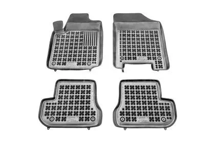 Λαστιχένια πατάκια Rezaw Plast για CITROEN C2 (2003 - 2009) - τύπου σκαφάκι (μοντέλο με πυροσβεστήρα) - 4τμχ. 