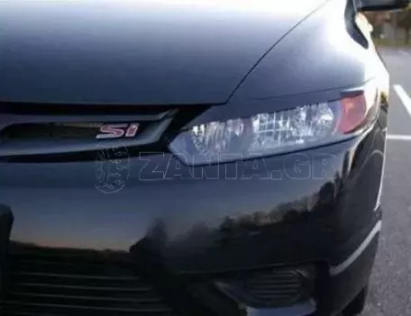 Φρυδάκια φαναριών για  Honda Civic  (2006+) - 2 πορτο - μαύρα 