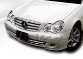Μάσκα για Mercedes  C203 coupe(2000-2007) - 4 γρίλιες χρωμίου 