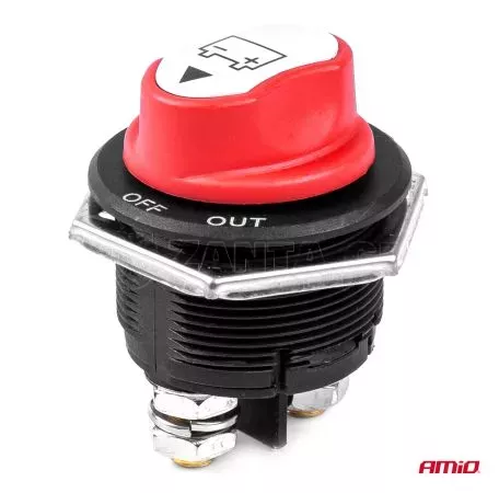AMIO ΔΙΑΚΟΠΤΗΣ POWER-OFF ΜΠΑΤΑΡΙΑΣ 12>32V max200A preak1000A 3 ΛΕΙΤΟΥΡΓΙΩΝ ΑΜΙΟ - 1 ΤΕΜ. 03027/AM 