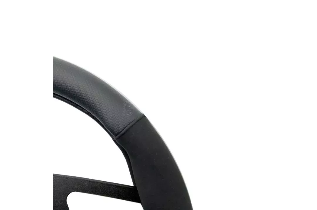 Simoni Racing ΚΑΛΥΜΜΑ ΤΙΜΟΝΙΟΥ SPORTY CARBON LOOK ΜΑΥΡΟ/KITΡINO ΟΙΚΟΛΟΓΙΚΟ ΔΕΡΜΑ 37-39cm SIMONI RACING - 1 τεμ. SRCVT/74
