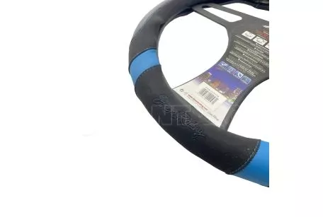 Simoni Racing ΚΑΛΥΜΜΑ ΤΙΜΟΝΙΟΥ GOOD VIBE R CARBON LOOK ΜΑΥΡΟ/ΜΠΛΕ ΟΙΚΟΛΟΓΙΚΟ ΔΕΡΜΑ 37-39cm SIMONI RACING  - 1 τεμ. SRCVT/73B 