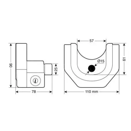 Lampa ΚΛΕΙΔΑΡΙΑ ΓΙΑ ΚΟΤΣΑΔΟΡΟ ΤΡΕΙΛΕΡ L6540.4 