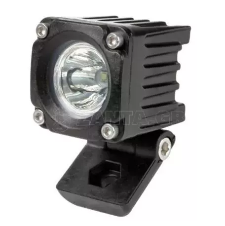 Lampa ΠΡΟΒΟΛΕΑΣ ΤΕΤΡΑΓΩΝΟΣ WL-19 1LED 10W 600lm 9>32V 36x49x42mm ΦΩΣ ΚΑΡΦΙ 1 ΤΕΜ. L7233.8 