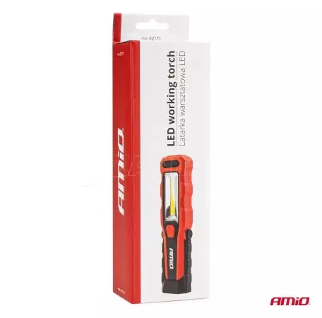 AMIO ΦΑΚΟΣ WT02 12/24/230V/MICRO USB COB LED 150/300lm 3W ΜΕ ΜΑΓΝΗΤΙΚΗ ΒΑΣΗ+ΓΑΝΤΖΟΣ 02171/AM 