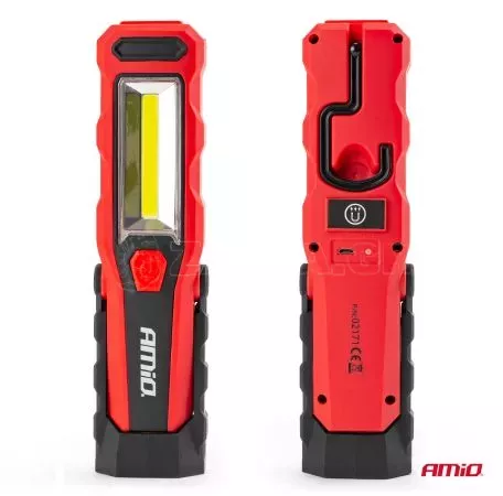 AMIO ΦΑΚΟΣ WT02 12/24/230V/MICRO USB COB LED 150/300lm 3W ΜΕ ΜΑΓΝΗΤΙΚΗ ΒΑΣΗ+ΓΑΝΤΖΟΣ 02171/AM 