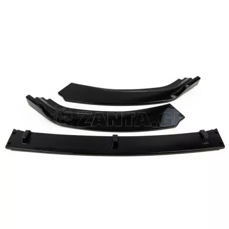 Μπροστινό Spoiler Για VW Golf VII (7) 12-20 Standard Έκδοση Glossy Black 3 Τεμάχια 