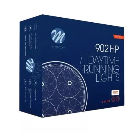 DRL Set Φώτα Ημέρας Universal Στρόγγυλα DRL902HP M-Tech Osram Technology 70mm-90mm 2 Τεμάχια 