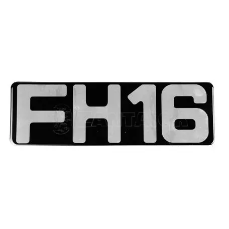 Αυτοκόλλητο Σήμα ''FH16'' 20.5cm x 7.5cm Με Επικάλυψη Σμάλτου 1 Τεμάχιο 