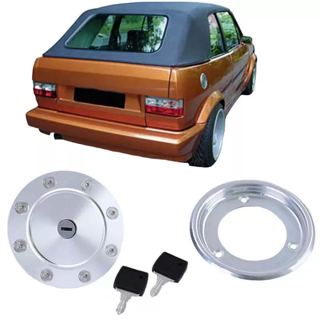 Τάπα Ρεζερβουάρ Αλουμινίου Με Κλειδί Για VW Golf I (1) 74-83 Σετ 2 Τεμάχια