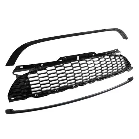 Μάσκα Για Mini Cooper 06-14 R56 / R57 / R55 S/JCW Κυψελωτή Γυαλιστερή Μαύρη 3 Τεμάχια 